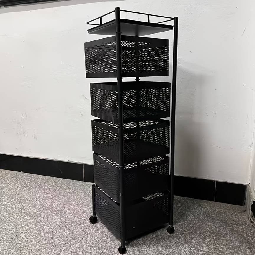 5 Layer Square Movable Storage Rack image 2