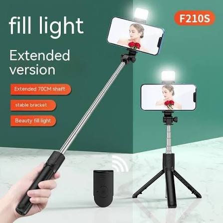 Selfie Stick With Fill Light & Remote