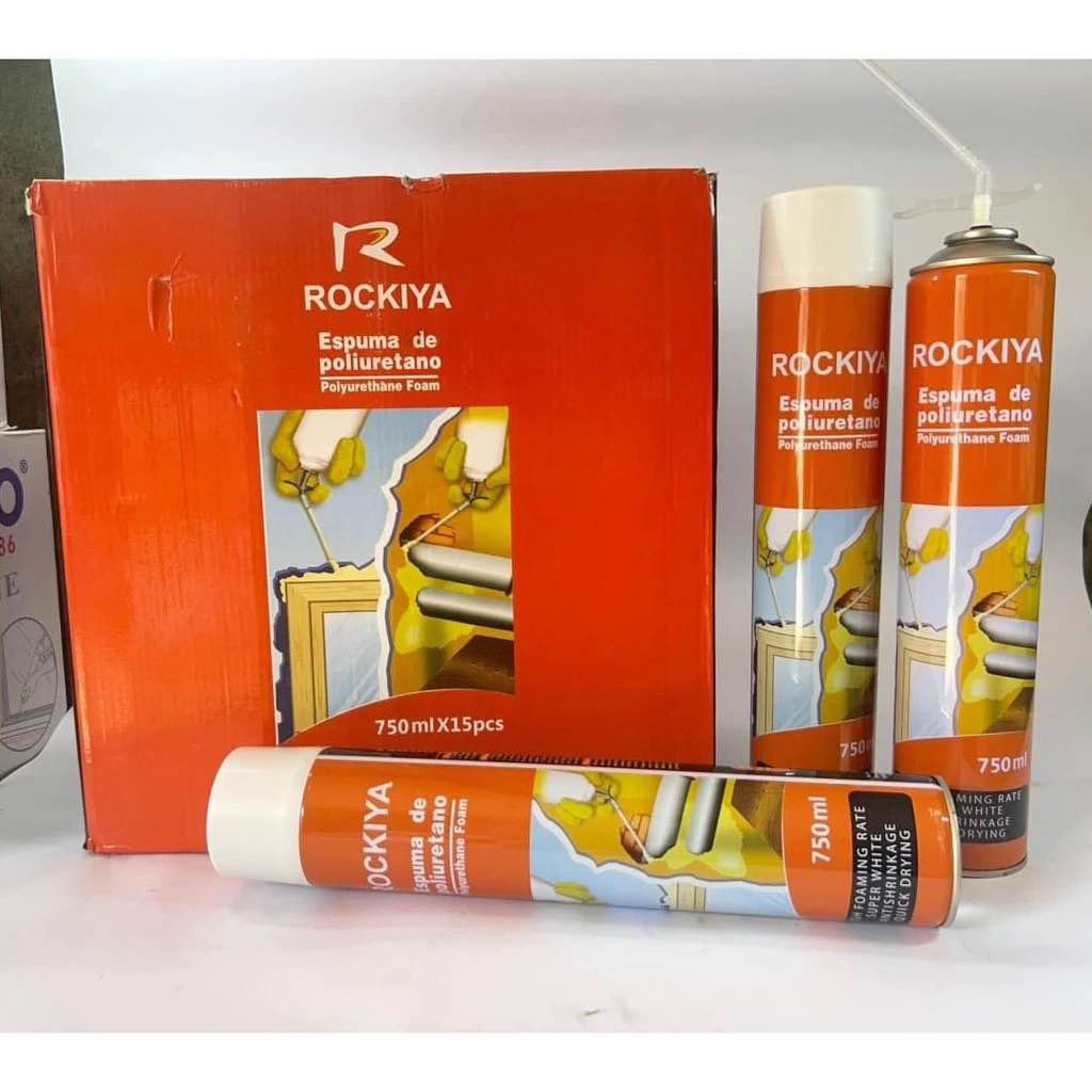 Rockiya Polyurethane Foam Gap Filling Spray (750ml) image 2