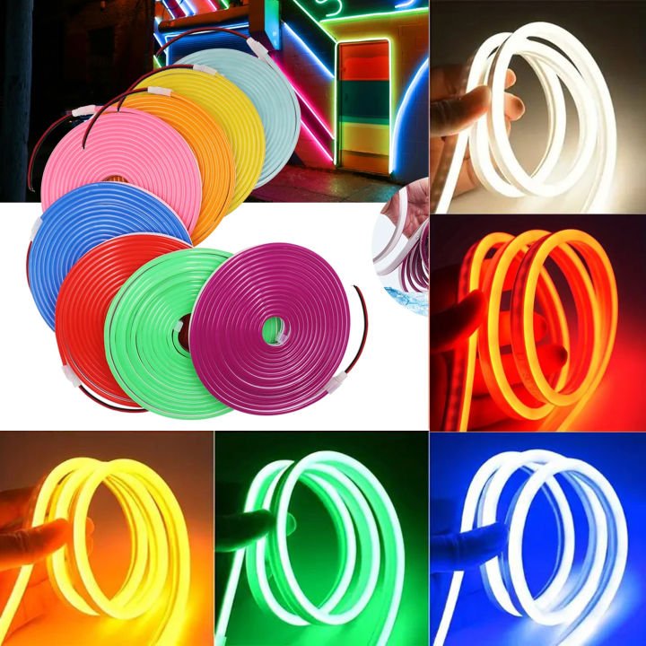 5M LED Neon Strip Lights With Adapter