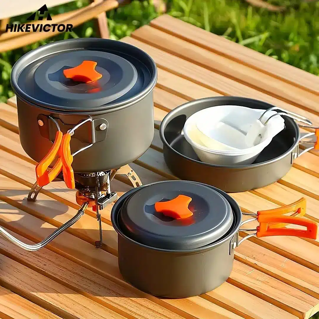 3 Pcs Aluminum Camping Cookware Set